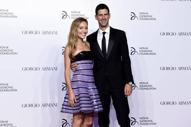 Tennis, Novak Djokovic at a meeting of the Novak Djokovic Foundation in Milan
