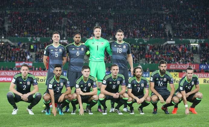 Football, World Cup Quali, Wales - Curious team photos from the last matches