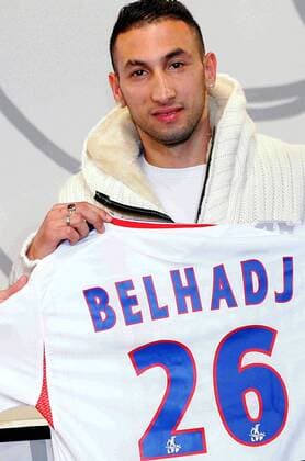 Football, France, Nadir Belhadj is presented as new arrival at Olympique Lyon