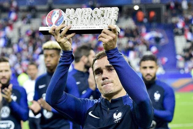 Football, Antoine Griezmann awarded Best Player of EURO 2016