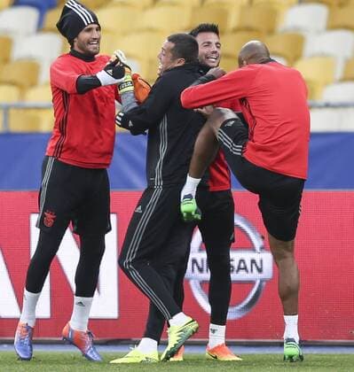 Football, CL, Training Benfica Lisbon in Kiev