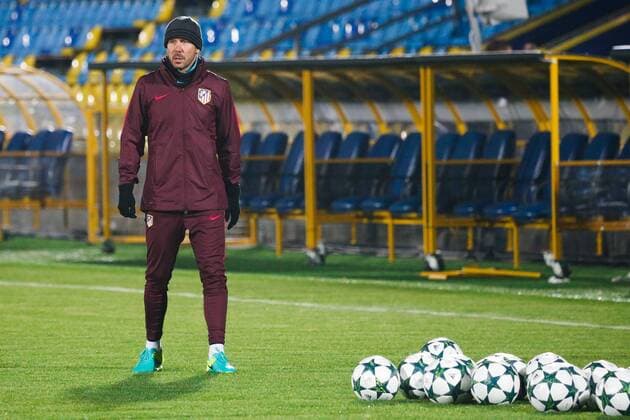 Football, CL, Training Atletico Madrid in Rostov