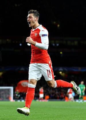 Football, CL, Mesut Özil scores hat-trick against Ludogorez Rasgrad