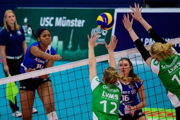 Volleyball, Women, 1. BL, USC Münster - Allianz MTV Stuttgart