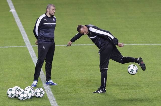 Football, CL, Dinamo Zagreb training in Sevilla