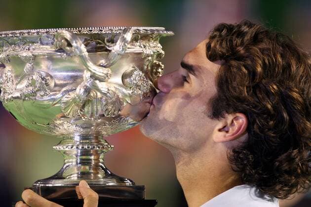 Tennis, Australian Open, Men's final, Federer - Gonzalez 7-6, 6-4, 6-4