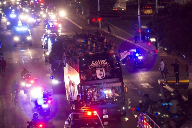 Football, Mexico, Queretaro FC celebrate winning the Copa MX Apertura