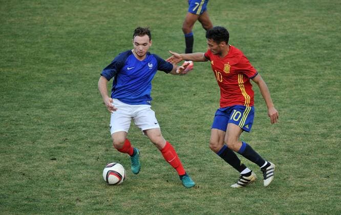 Football, U19 Tournament in Tbilisi, Spain - France