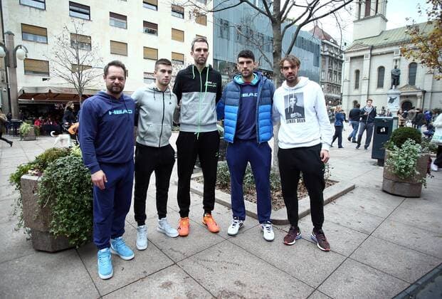 Tennis, Davis Cup Final, Training Team Croatia in Zagreb