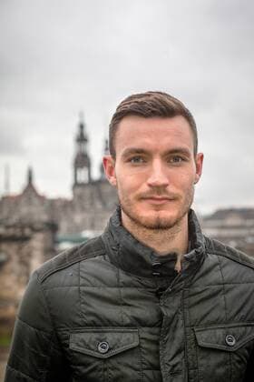 Football, photo shoot Florian Ballas - Dynamo Dresden