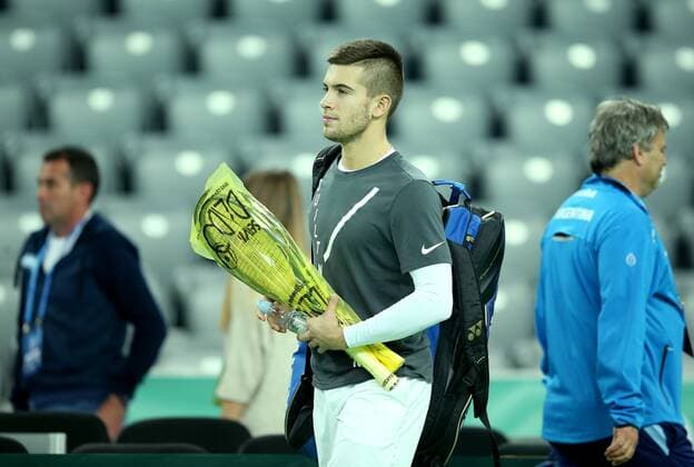 Tennis, Davis Cup, Training Croatia in Zagreb