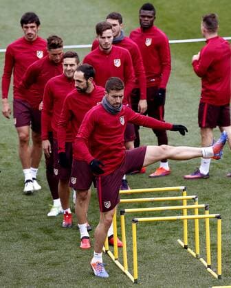 Football, CL, Atletico Madrid - Training