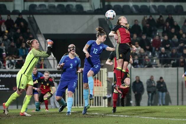 Football, Women, International, Belgium - Netherlands