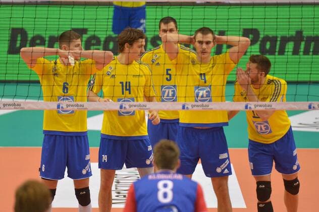 Volleyball, 1. BL, United Volleys Rhein Main - VfB Friedrichshafen