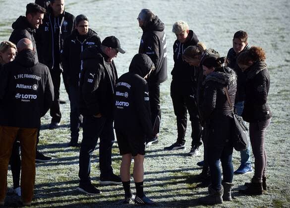 Football, Women, DFB Cup, 1. FFC Frankfurt - SGS Essen cancelled due to ground frost