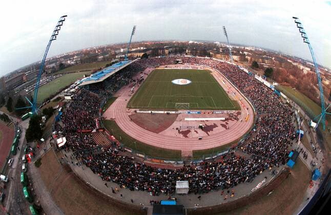 Football, stadium history FC Hansa Rostock