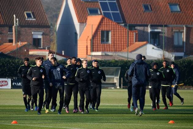 Football, CL, Training FC Brugge