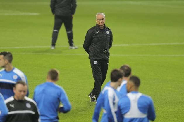 Football, CL, Leicester City Training