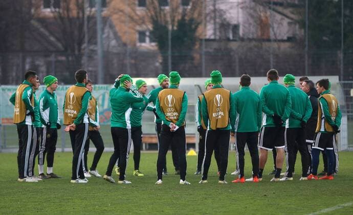 Football, EL, Training Rapid Vienna