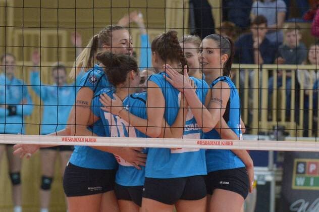Volleyball, Women, 1. BL, VC Wiesbaden - Ladies in Black Aachen