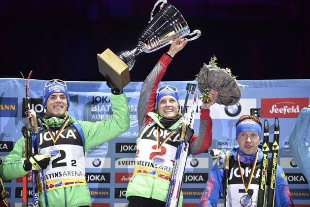 Biathlon, Award Ceremony World Team Challenge in Gelsenkirchen