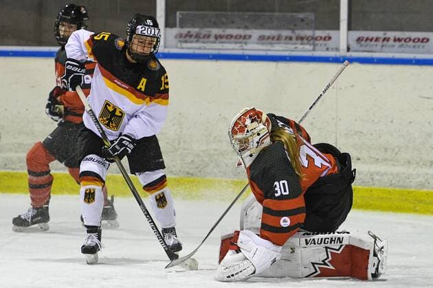 Ice hockey, Women, International match, Germany - Canada U22