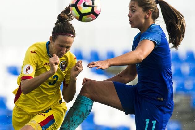 Football, Women, Netherlands - Romania