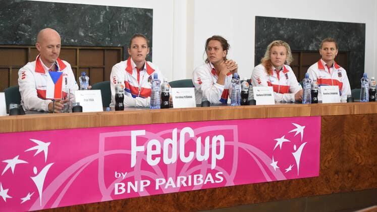 Tennis, FedCup, PK Czech Republic - Spain in Prague