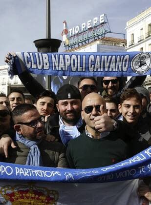 Football, CL, Real Madrid - SSC Napoli before kick-off