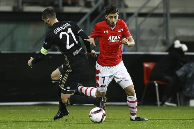 Football, EL, AZ Alkmaar - Olympique Lyon