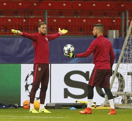 Football, CL, Atletico Madrid - Training and PK in Leverkusen