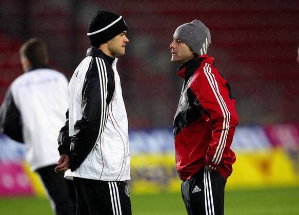 Football, training of the German national team in Prague