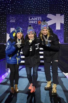 Nordic Skiing, World Championships in Lahti, Women's 10km Cross Country Award Ceremony in the evening