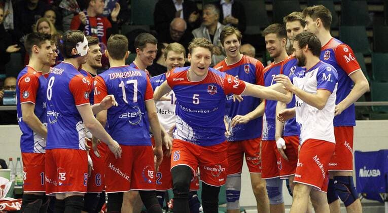Volleyball, CEV Cup, United Volleys Rhein-Main - Lindemans Aalst