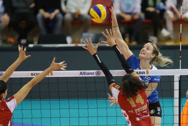 Volleyball, 1. BL Women, Allianz MTV Stuttgart - SC Potsdam