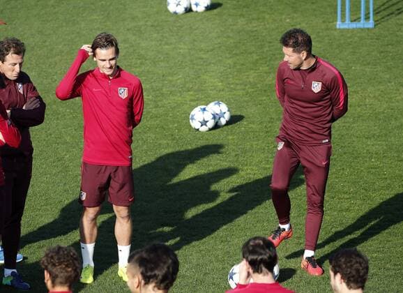 Football, CL, Atletico Madrid Training