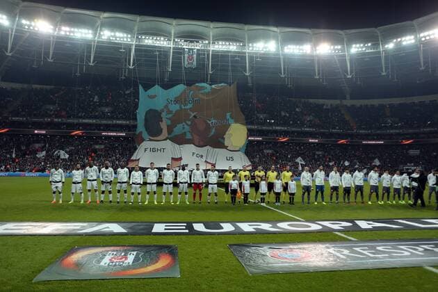 Football, EL, Besiktas Istanbul - Olympiakos Piraeus