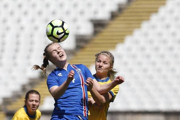 Football, Women, U17 European Championship Quali, Iceland - Sweden