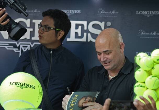 Tennis, Andre Agassi in Mexico City