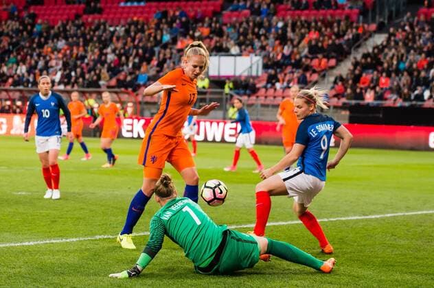 Football, Women, Netherlands - France