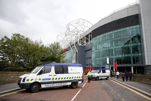 Football, EL, Security at the match in Manchester