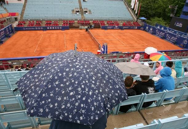 Tennis, WTA Tour, Bad weather accompanies German Masters opener