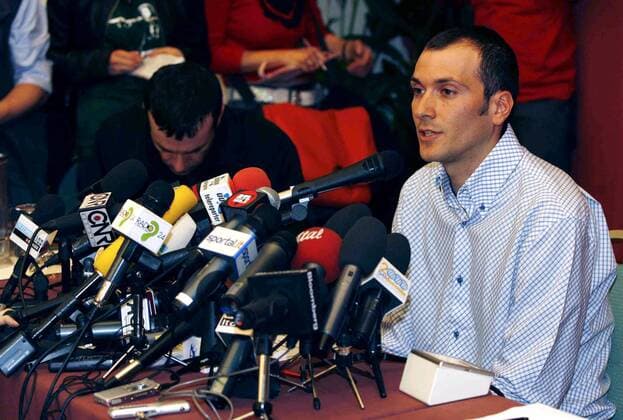 Cycling, Ivan Basso press conference on Fuentes doping affair