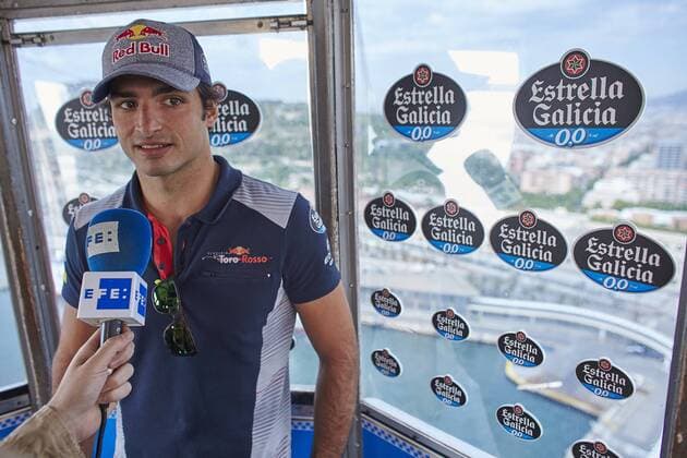 Formula 1, Barcelona GP, Carlos Sainz interviewed