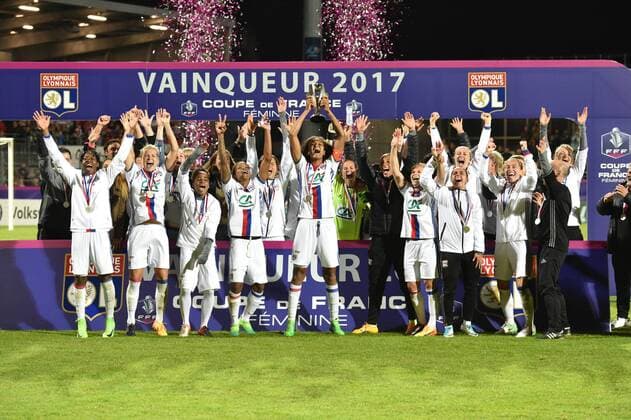 Football, Women, Olympique Lyon win Coupe de France