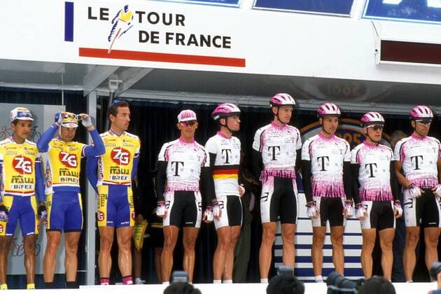 Cycling, Tour de France 1995, Team Telekom starts only as a six-member team