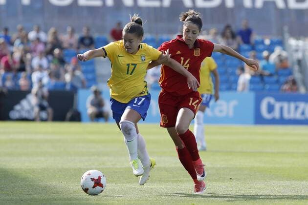 Football, Women, International, Spain - Brazil