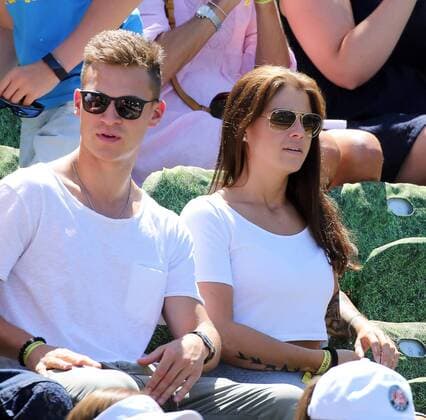 Joshua Kimmich and his girlfriend Lina Meyer visit tennis tournament in Stuttgart