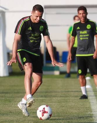 Football, Confed Cup, Training Mexico