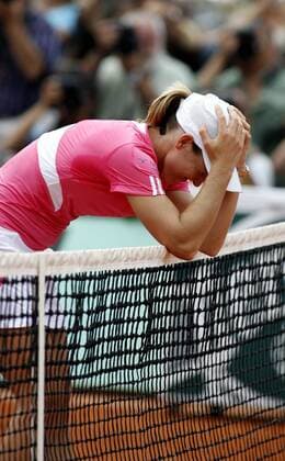 Tennis, French Open women's final, Justin Henin wins against Ana Ivanovic